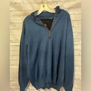 Orvis Men’s Blue Pullover sweater size XLarge